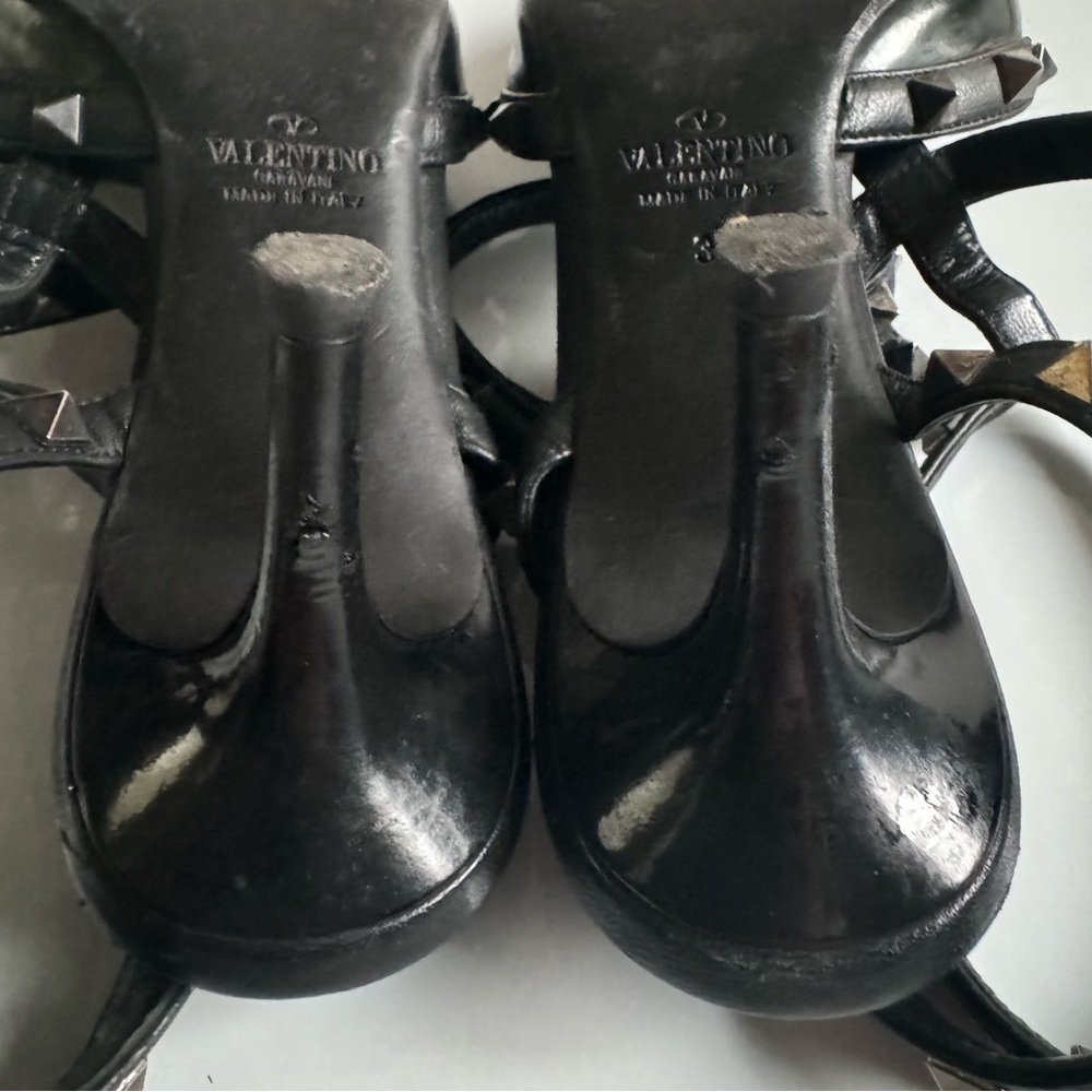 VALENTINO Rockstud Noir Caged 65mm Pumps Black EU 39 EUC - Picture 16 of 16